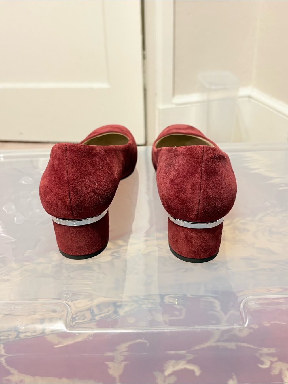 NWOT Naturalizer N5 Comfort Wanda Classic Burgundy Suede Low Heel Pump - Picture 3 of 8